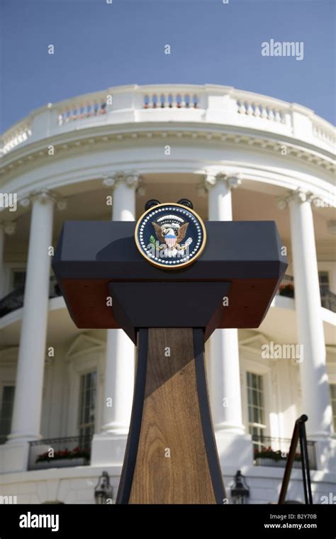 South Portico White House Podium Hi Res Stock Photography And Images