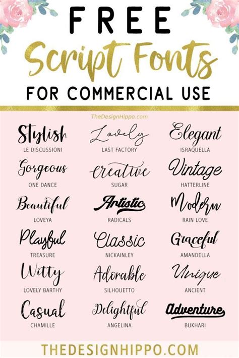 Looking For Script Fonts That Are Free For Commercial Use I Rounded Up