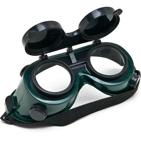 Kapscomoto Nptc Gsg 1f Biltek Welders Safety Goggles Welding Cutting Glasses Flip Up Dark Green