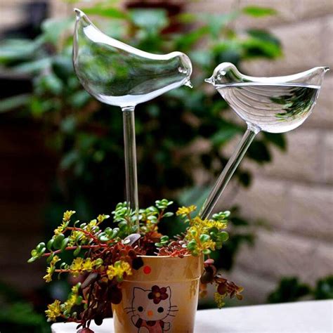 2 Pcs Self Watering Plant Glass Bulbs