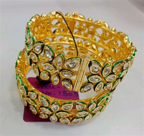 Golden Party Wear Traditional Round Ladies Brass Bangles Size 4inchdiameter At Rs 210pair
