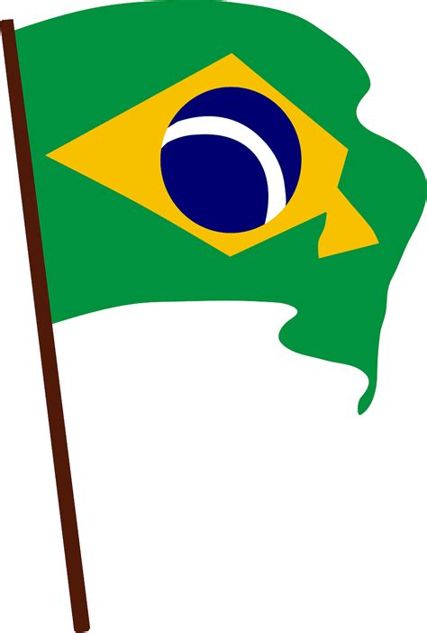 Brasilien Flagge Kostenlose Vektorgrafik Auf Pixabay