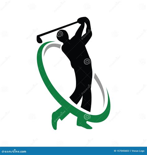 Golf Logo Graphic Design Template Vector Illustration Stock