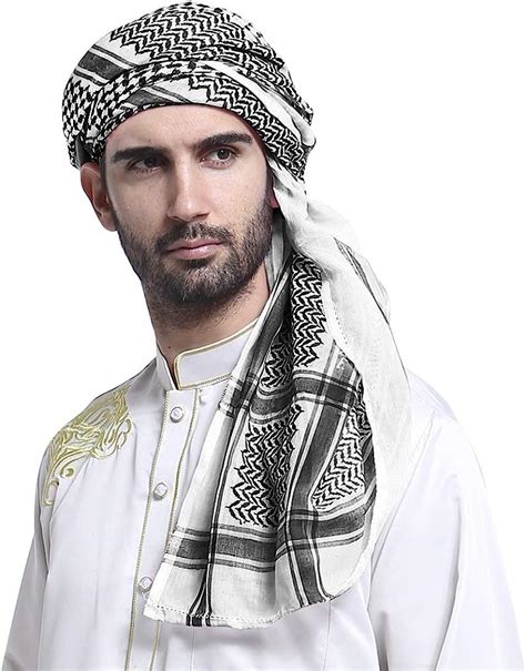 Shemagh Kaffiyeh Foulard Turban Bandana Doux Musulman Hijab Bandeau