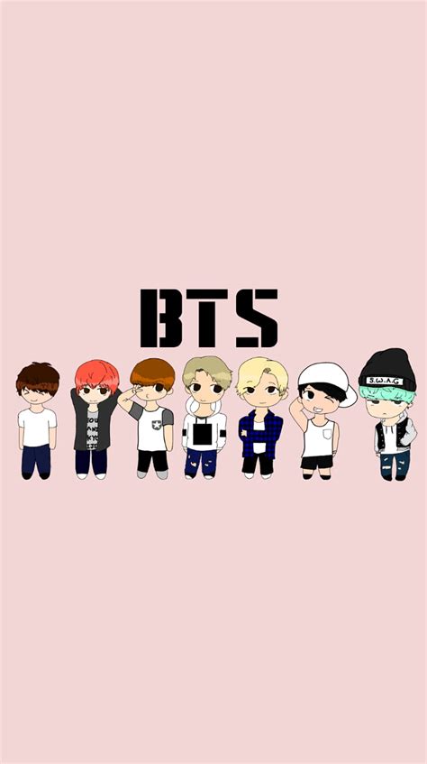 Wallpaper Of Bts Cartoon Images Pictures Myweb