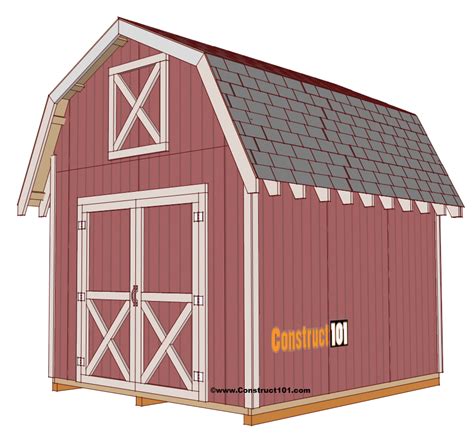 8 X 10 Gambrel Roof Shed Plans ~ Learn Shed Plan Dwg