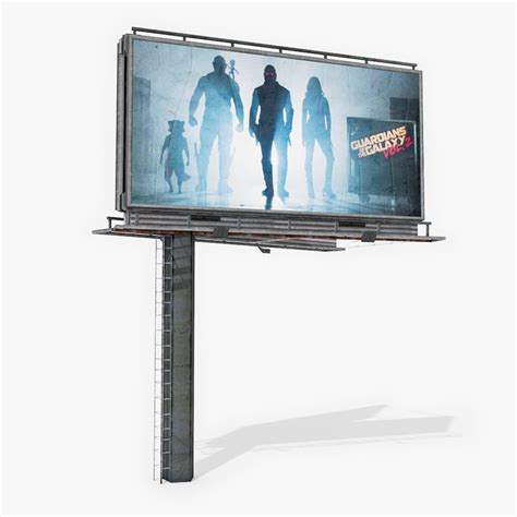 Billboard is a subsidiary of valence media, llc. 3d billboard games model