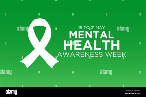 national mental health awareness week may is mental health awareness week vector template for