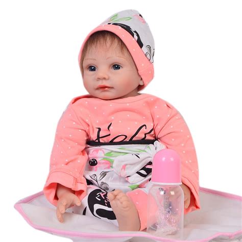 Fashion 55 Cm Reborn Toy Soft Silicone Newborn Doll For Girl 22