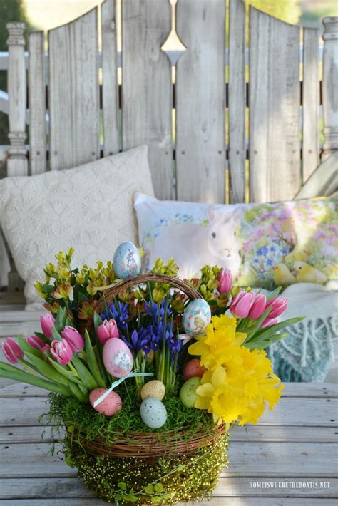 Create A Blooming Easter Basket Home Is Where The Boat Is