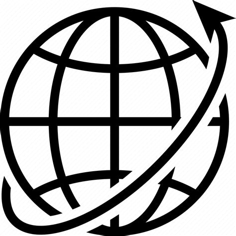Around The World Arrow Earth Global Globe Travel World Icon