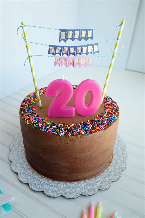 20th Birthday Chocolate Confetti Cake The Baking Fairy