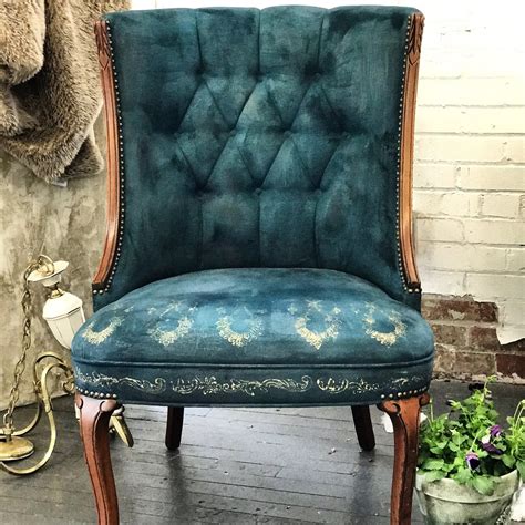 But once you see how to paint fabric furniture you will be hooked. A Boho-Anthro chair makeover | Chair makeover, Painting ...
