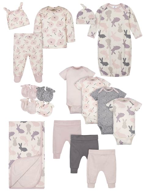 If you end up with duplicates or gifts you won't need, you can return them in one of walmart's 5,000 u.s. Gerber - Gerber Baby Girls Bunny Baby Shower Layette Gift ...