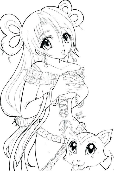 Coloring Pages Anime Characters : Fanart - Free Chibi Colouring Pages