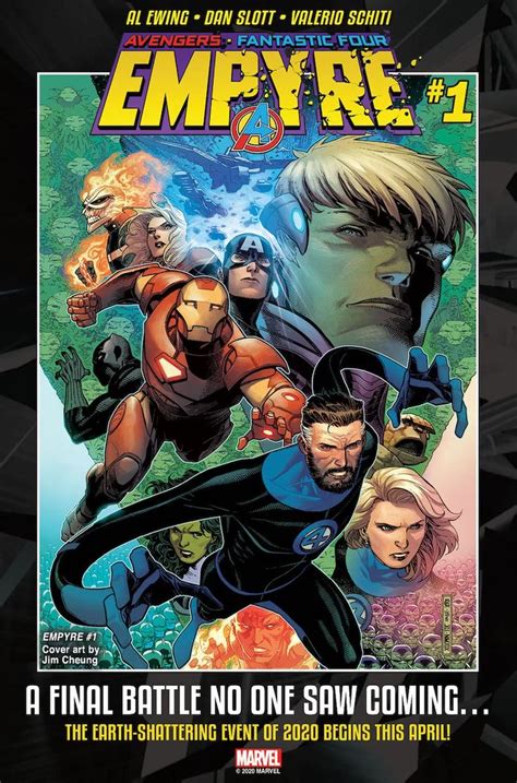 Empyre 1 Cover Unites Avengers And Fantastic Four Star Trek Books