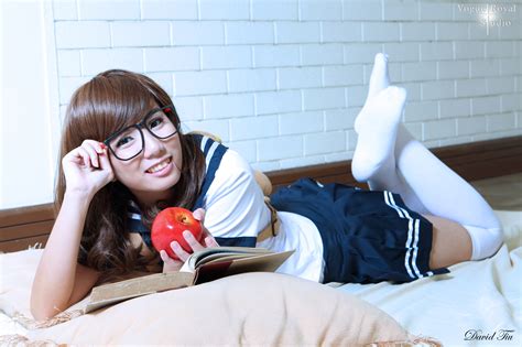 Wallpaper Anime Glasses Socks School Schoolgirl Uniform