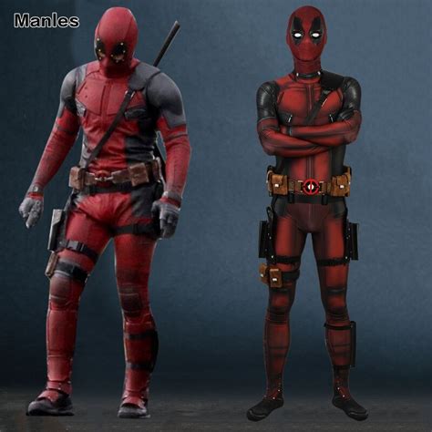 Deadpool 2 Cosplay Costume Superhero Wade Wilson Clothing Movie Outfit