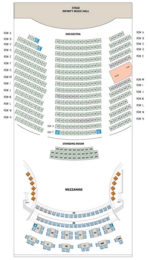 Bass Concert Hall Seating Map