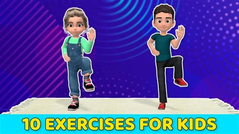 10 Best Standing Exercises For Kids Low Impact Workout Youtube