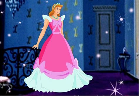 Cinderella In Her Lovely Pink Dress Disney Princess Pictures