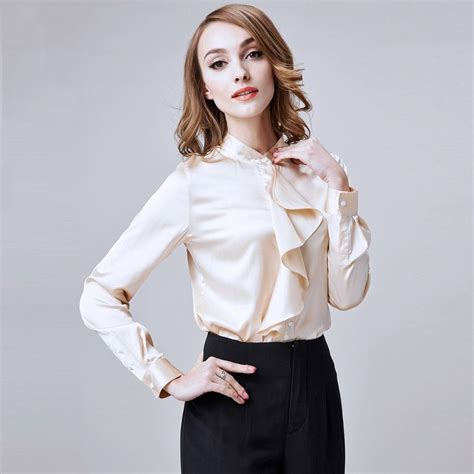 Silk Bow Blouse Pussy Bow Blouse Ruffle Blouse Feminine Outfit Silk Satin How To Wear