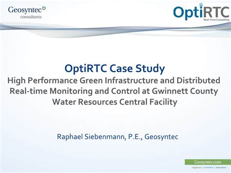 Optirtc Case Study High Performance Green Infrastructure And