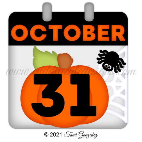 October 31st Calendar