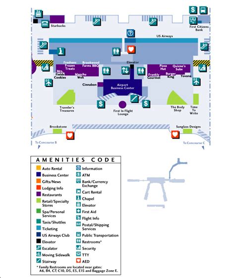 Exploring Charlotte Airport Terminal Map In 2023 Map Of The Usa