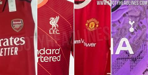 Das tottenham hotspur trikotset beinhaltet ein trikot, shorts und socken für einen vollständigen look, der von den profis inspiriert wurde. 2021-22 Premier League Trikot Übersicht - Alle geleakten ...