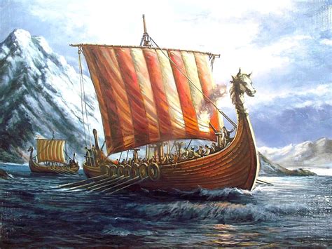 Viking Boat By Aa Orlinski Viking Ship Viking History Viking Life