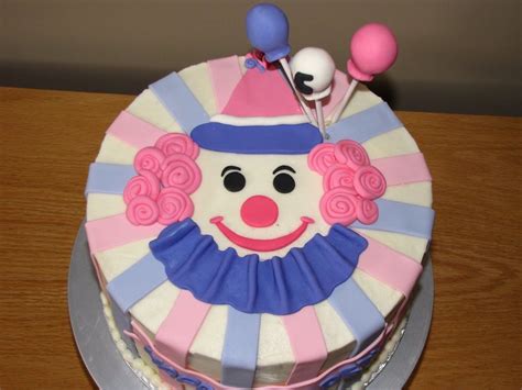 Ann Maries Creative Cakes Clown Cake Clown Cake Cake 1st Birthday Cakes