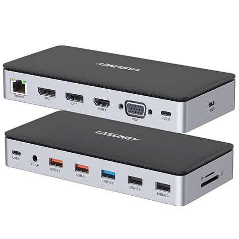 Buy Usb C Laptop Docking Station In Triple Display Multiport Adapter With Monitors Dock