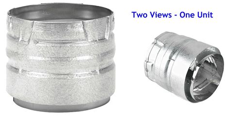 Buy The Duravent 3pvl Ad Wood Pellet Stove Vent Pipe Adapter Galvanized Finish ~ 3 Hardware