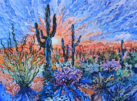 Sunset In Saguaro National Park Im Inspired By This Park Cant Stop