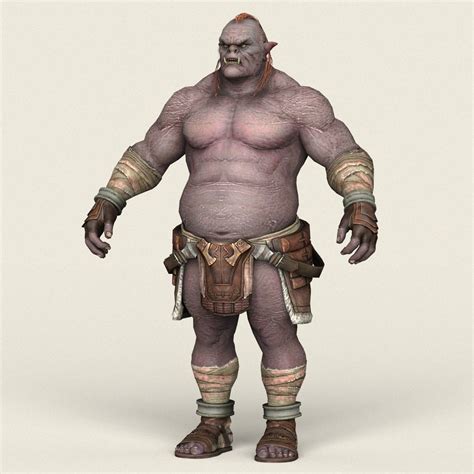 Game Ready Orc Character 3d Model Cgtrader