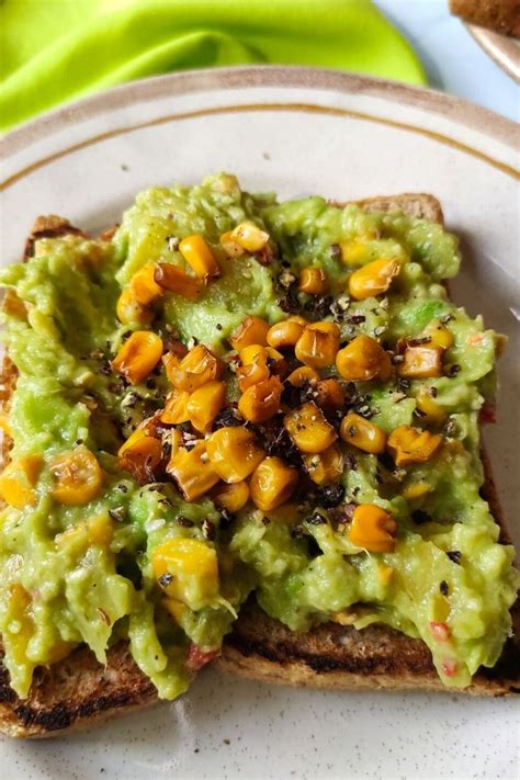 Vegan Avocado Toast With Sweet Corn And Pineapple Easy And Tasty