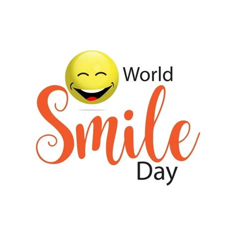 World Smile Day Vector Template Design Illustration Smile