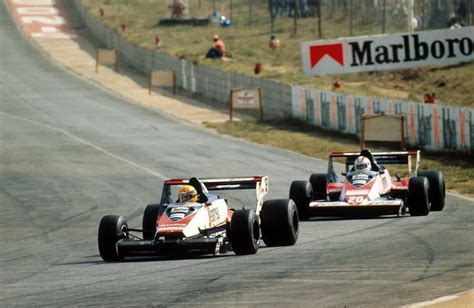 Ayrton Senna And Johnny Cecotto Toleman Hart Tg183b 1984 South African