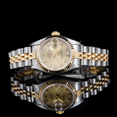 Rolex Oyster Perpetual Datejust Ref Diamonds Mm MD Watches