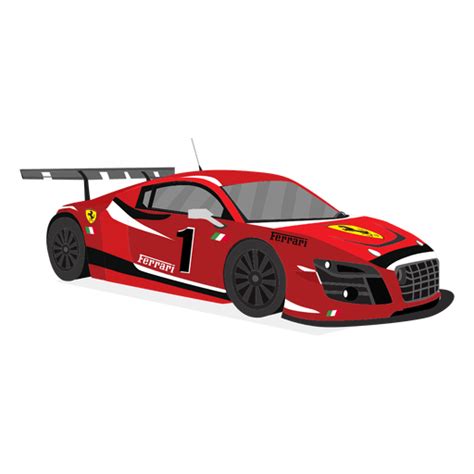 Red Racing Car Illustration Transparent Png And Svg Vector File