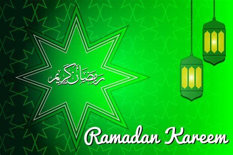Ramadan Kareem Green Background Dhdewallpaper