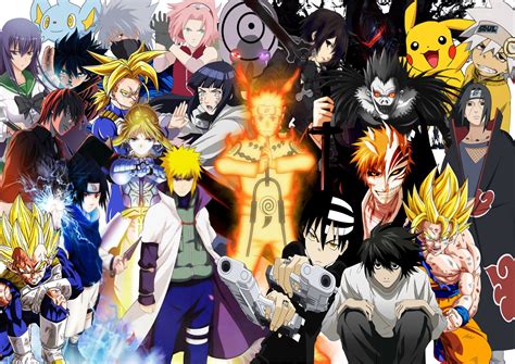 Anime Collage 1920x1080 Wallpapers Wallpaper Cave A6f