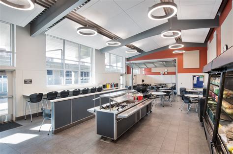 High School Cafeteria And Kitchen Tlcd Architecture Architectural