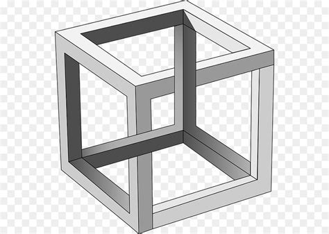 Triangle De Penrose Impossible De Cube Impossible Dobjet PNG