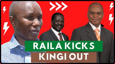 Raila Odinga Kicks Amason Kingi Out Of Odm Party As Kilifi Chairman
