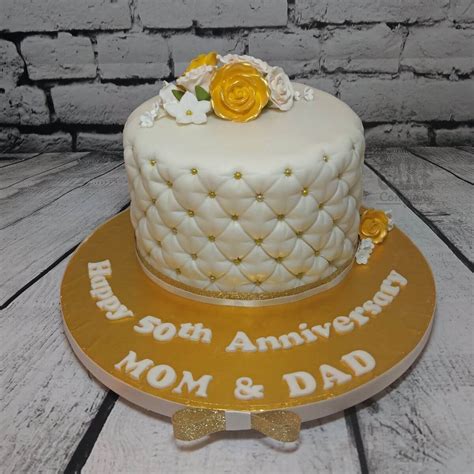 Celebrate your engagement with a cake to show your love. Golden Wedding Anniversary Cakes - Quality Cake Company