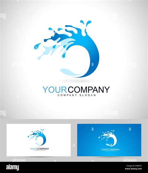 Water Logo Design Creative Vector Logo Of A Water Splash Icon And