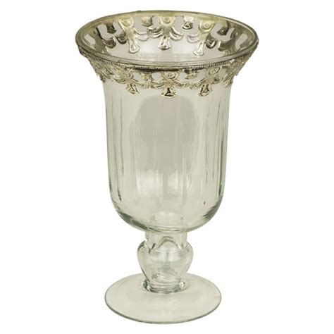 Metal And Glass Vase Vase Decorative Vase
