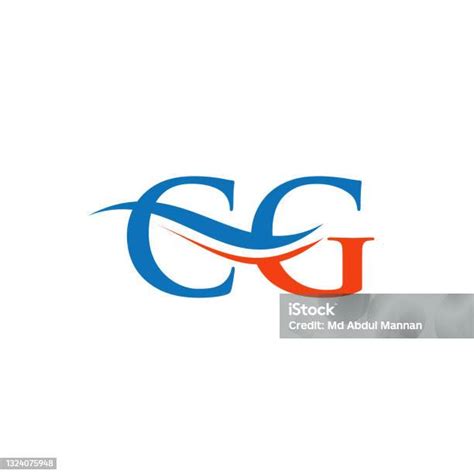 Cg Letter With Luxury Concept Modern Cg Logo Design Vector Stock